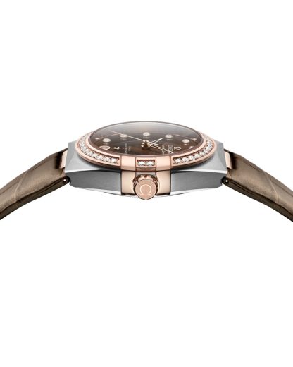Omega Constellation 36 mm, steel - Sedna™ gold on leather strap 131.28.36.20.63.001 - Image 3