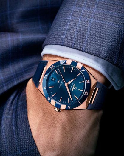 Omega Constellation 41 mm, Sedna™ gold on leather strap 131.63.41.21.03.001 - Image 3