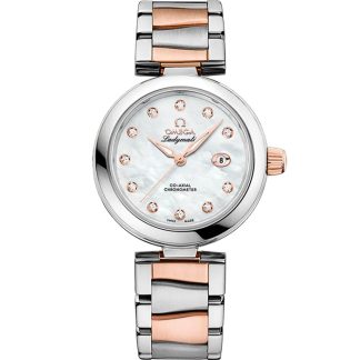 Omega De Ville Ladymatic 34 mm, steel - Sedna™ gold on steel - Sedna™ gold 425.20.34.20.55.004