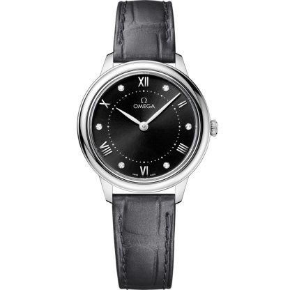 Omega De Ville Prestige 30 mm, steel on leather strap 434.13.30.60.51.001