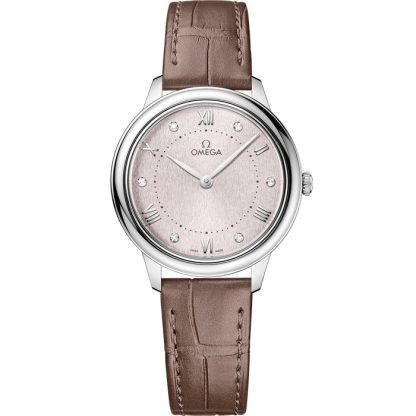 Omega De Ville Prestige 30 mm, steel on leather strap 434.13.30.60.52.001