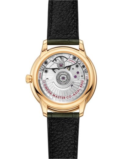 Omega De Ville Prestige 34 mm, yellow gold on leather strap 434.58.34.20.55.002 - Image 2