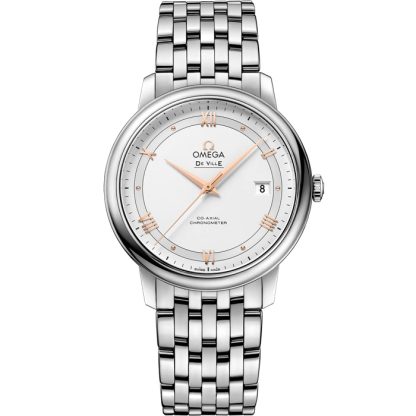 Omega De Ville Prestige 39.5 mm, steel on steel 424.10.40.20.02.002