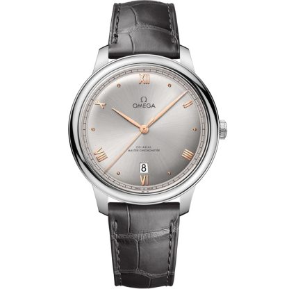 Omega De Ville Prestige 40 mm, steel on leather strap 434.13.40.20.06.001