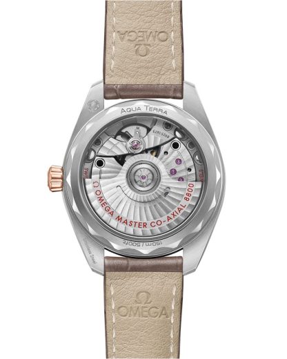 Omega Seamaster Aqua Terra 150M 34 mm, steel - Sedna™ gold on leather strap 220.23.34.20.06.001 - Image 2
