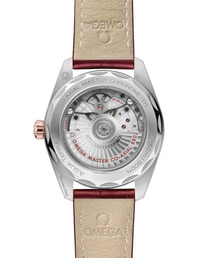 Omega Seamaster Aqua Terra 150M 38 mm, steel - Sedna™ gold on leather strap 220.23.38.20.59.001 - Image 2