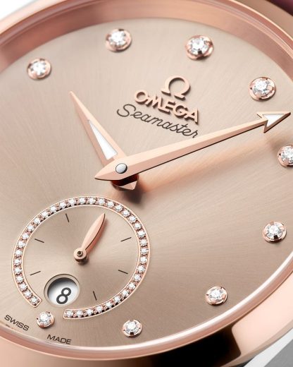 Omega Seamaster Aqua Terra 150M 38 mm, steel - Sedna™ gold on leather strap 220.23.38.20.59.001 - Image 3