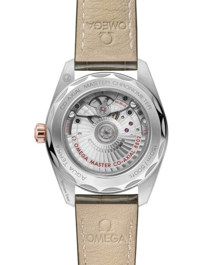 Omega Seamaster Aqua Terra 150M 38 mm, steel - Sedna™ gold on leather strap 220.23.38.20.60.001 - Image 2