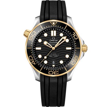 Omega Seamaster Diver 300M 42 mm, steel - yellow gold on rubber strap 210.22.42.20.01.001