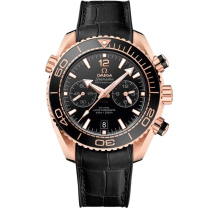 Omega Seamaster Planet Ocean 600M 45.5 mm, Sedna™ gold on leather strap with rubber lining 215.63.46.51.01.001