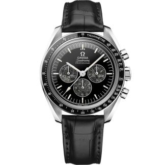 Omega Speedmaster Calibre 321 42 mm, platinum on leather strap 311.93.42.30.99.001