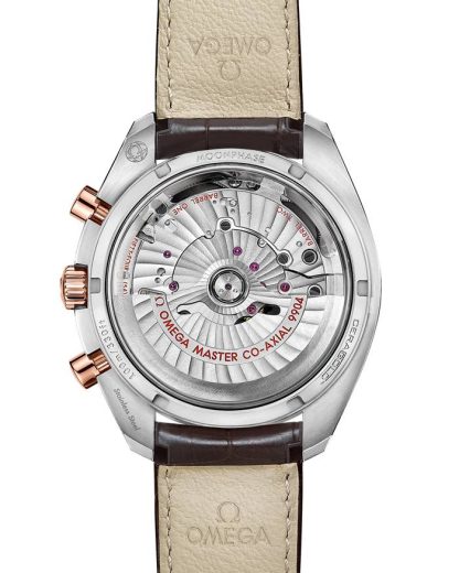 Omega Speedmaster Moonphase 44.25 mm, steel - Sedna™ gold on leather strap 304.23.44.52.13.001 - Image 2